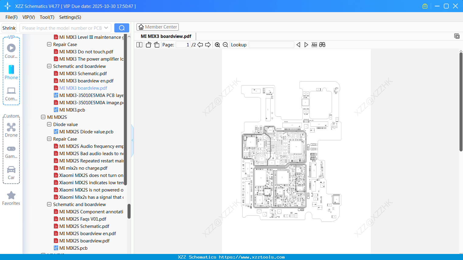 Xiaomi MI MIX3 Boardview